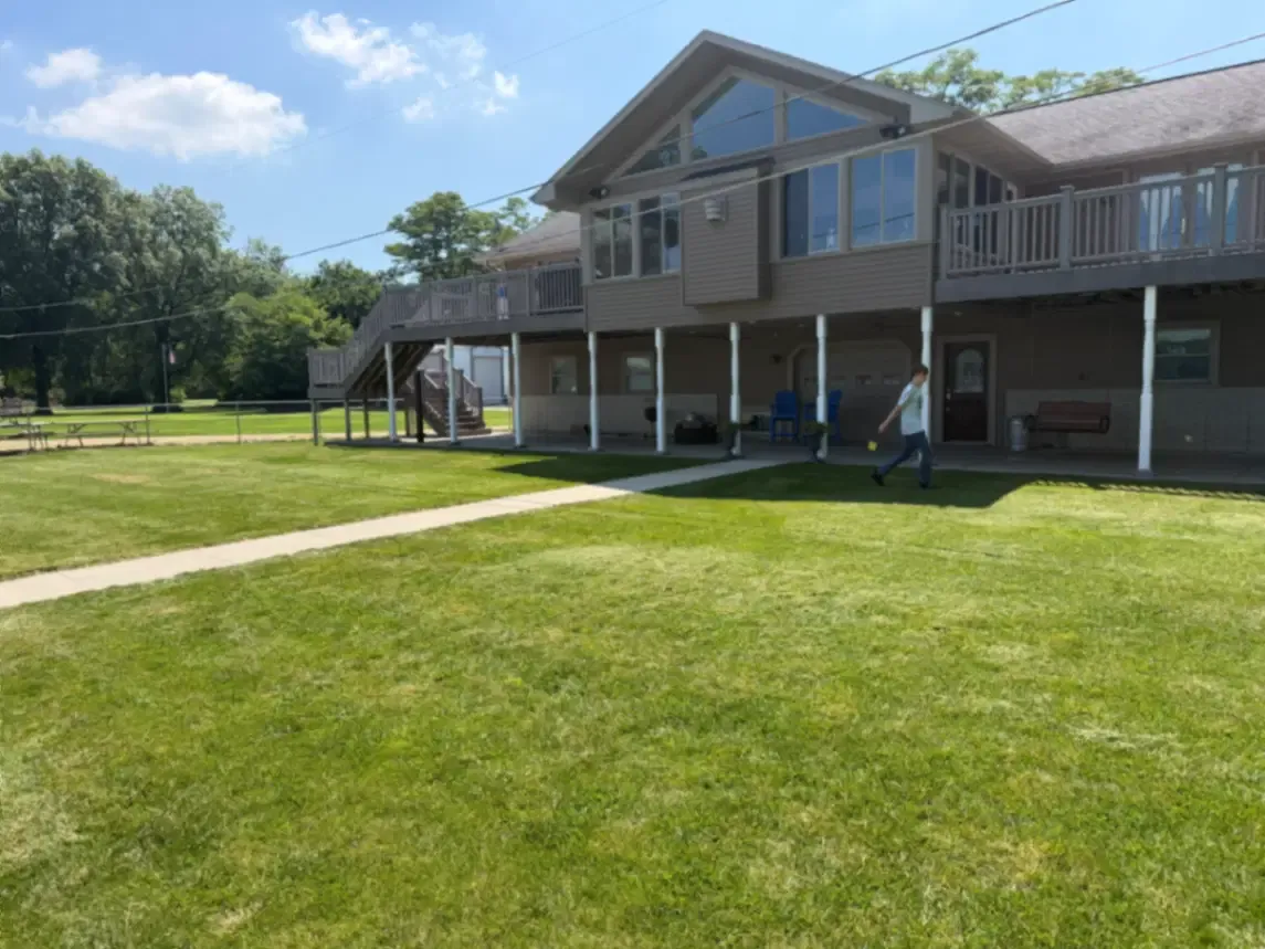 Commercial Lawn Maintenance for a property in Fulton, Illinois and Clinton, Iowa